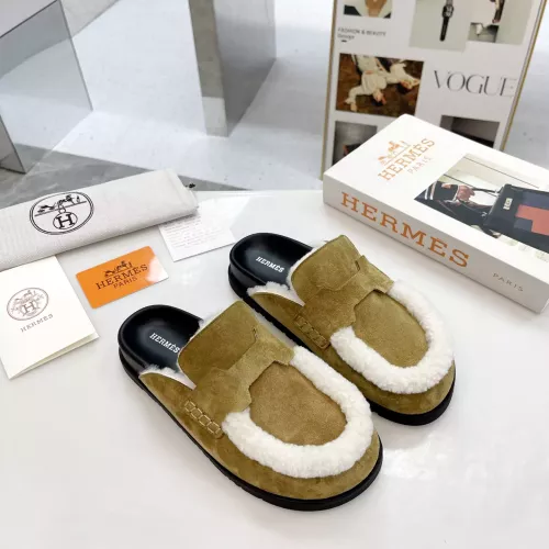Replica Hermes Slippers For Women #1357615 $92.00 USD for Wholesale