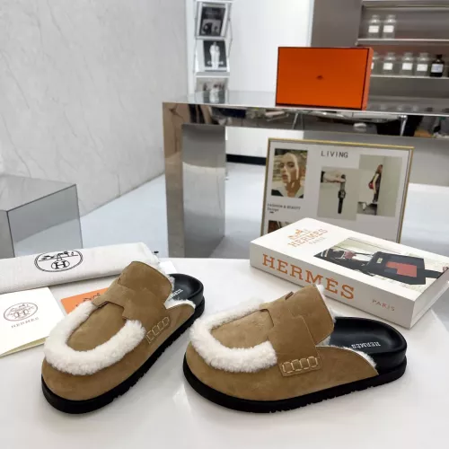 Replica Hermes Slippers For Women #1357637 $92.00 USD for Wholesale