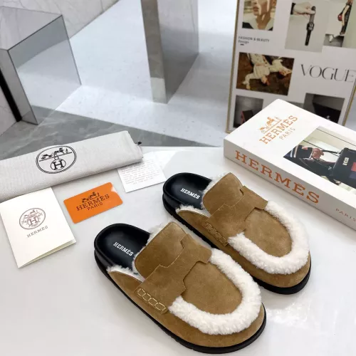 Replica Hermes Slippers For Women #1357637 $92.00 USD for Wholesale