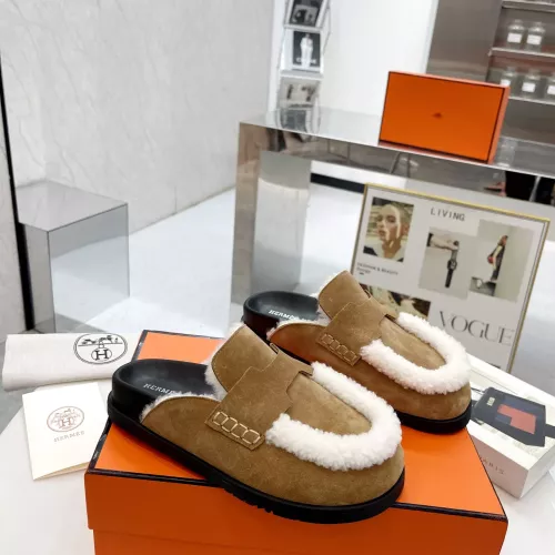 Replica Hermes Slippers For Women #1357637 $92.00 USD for Wholesale