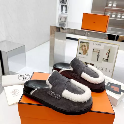 Replica Hermes Slippers For Women #1357638 $92.00 USD for Wholesale