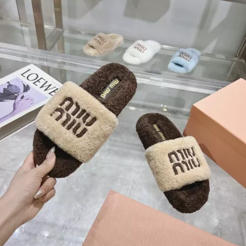 Replica MIU MIU Slippers For Women #1357646 $92.00 USD for Wholesale