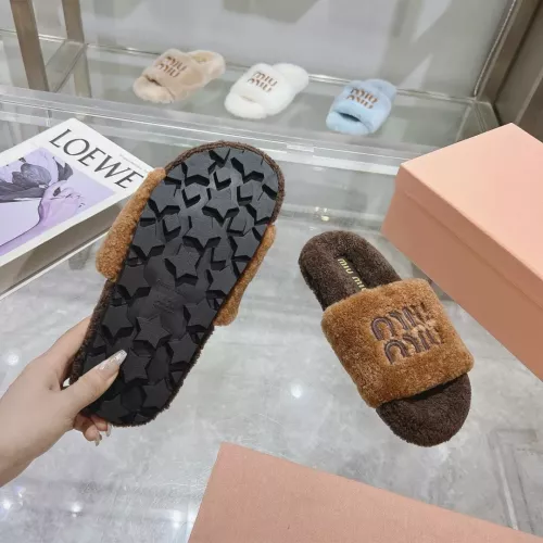 Replica MIU MIU Slippers For Women #1357647 $92.00 USD for Wholesale