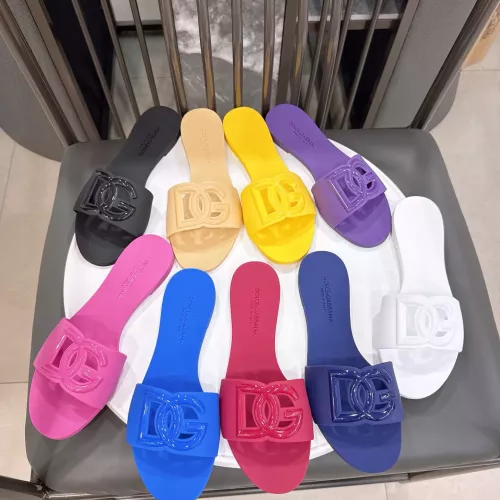 Replica Dolce & Gabbana D&G Slippers For Women #1357686 $48.00 USD for Wholesale