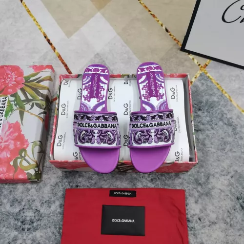 Replica Dolce & Gabbana D&G Slippers For Women #1357725 $115.00 USD for Wholesale