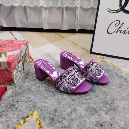 Replica Dolce & Gabbana D&G Slippers For Women #1357726 $125.00 USD for Wholesale