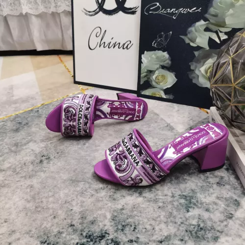 Replica Dolce & Gabbana D&G Slippers For Women #1357726 $125.00 USD for Wholesale