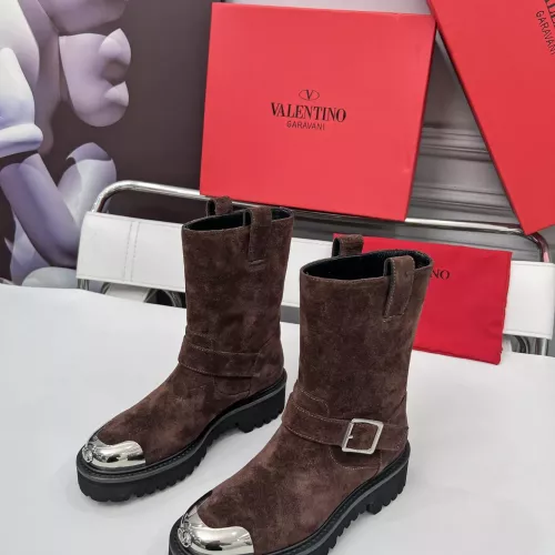 Replica Valentino Boots For Women #1357783 $115.00 USD for Wholesale