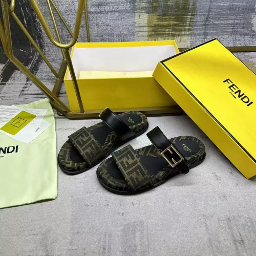 Replica Fendi Slippers For Men #1357891 $82.00 USD for Wholesale