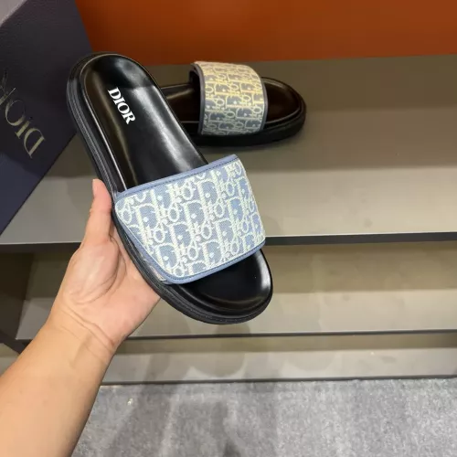 Replica Christian Dior Slippers For Men #1357998 $64.00 USD for Wholesale