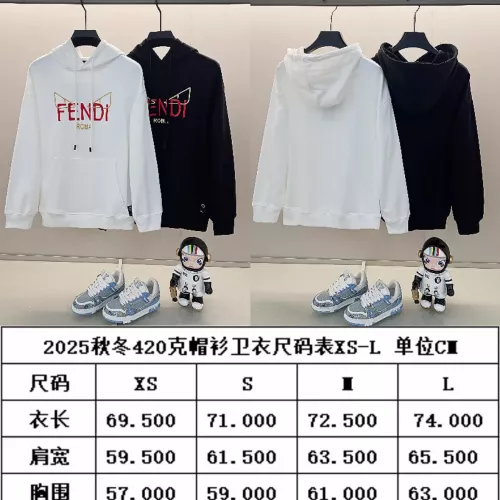 Replica Fendi Hoodies Long Sleeved For Unisex #1359093 $56.00 USD for Wholesale