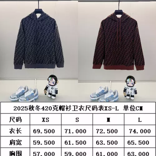 Replica Fendi Hoodies Long Sleeved For Unisex #1359095 $56.00 USD for Wholesale