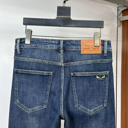 Replica Fendi Jeans For Men #1359118 $80.00 USD for Wholesale
