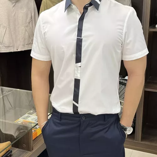 Cheap Armani Shirts Short Sleeved For Men #1359450, $$85.00 USD On Armani Shirts