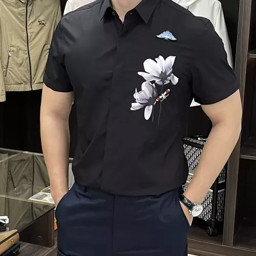 Cheap Armani Shirts Short Sleeved For Men #1359458, $$85.00 USD On Armani Shirts
