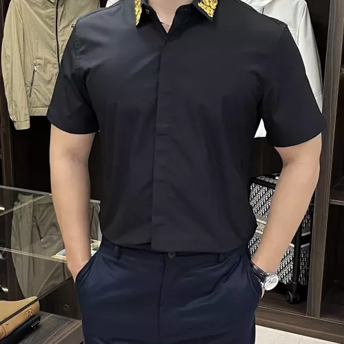 Replica Versace Shirts Short Sleeved For Men #1359463 $88.00 USD for Wholesale
