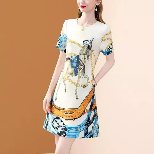 Cheap Hermes Dresses Short Sleeved For Women #1359877, $$80.00 USD On Hermes Dresses