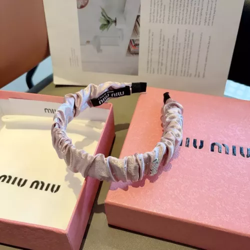 Replica MIU MIU Headband For Women #1359986 $27.00 USD for Wholesale