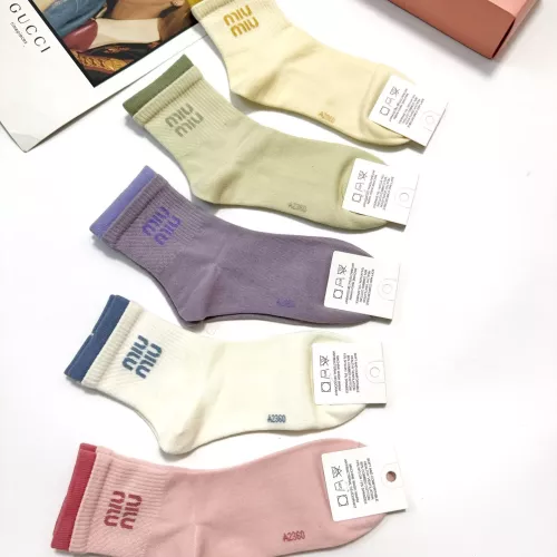 Replica MIU MIU Socks #1360064 $29.00 USD for Wholesale