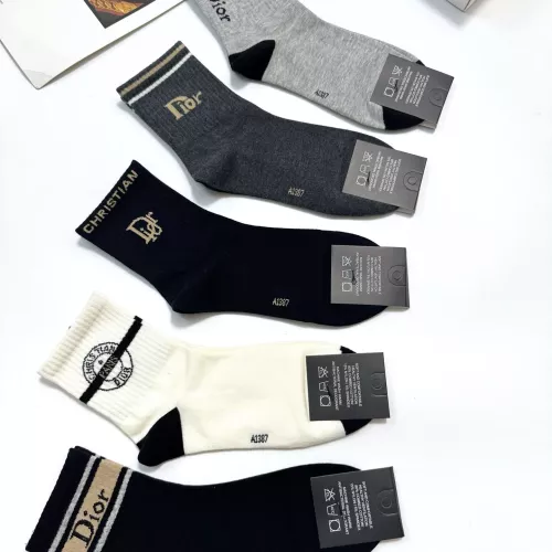 Replica Christian Dior Socks #1360067 $27.00 USD for Wholesale