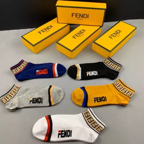 Replica Fendi Socks For Men #1360082 $25.00 USD for Wholesale