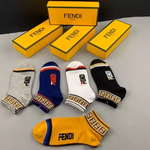 Replica Fendi Socks For Men #1360082 $25.00 USD for Wholesale