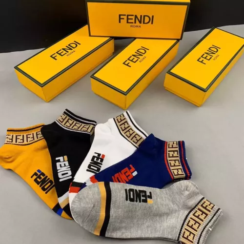 Replica Fendi Socks For Men #1360082 $25.00 USD for Wholesale