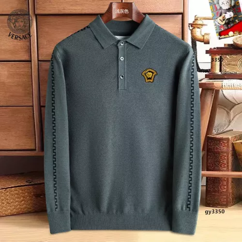 Cheap Versace Sweaters Long Sleeved For Men #1360747, $$48.00 USD On Versace Sweaters
