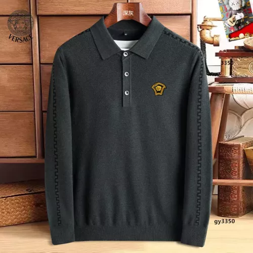 Cheap Versace Sweaters Long Sleeved For Men #1360748, $$48.00 USD On Versace Sweaters
