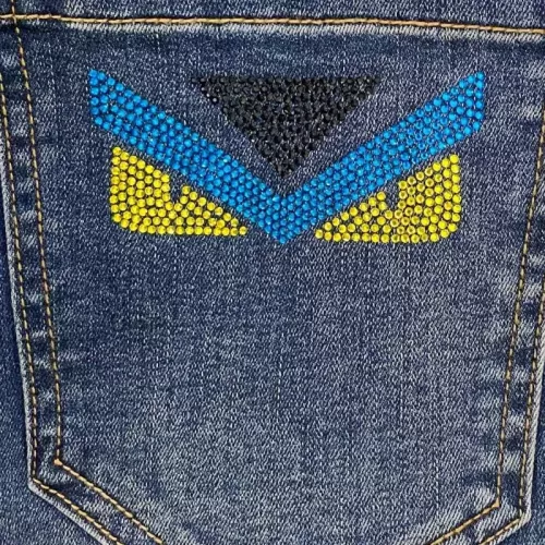 Replica Fendi Jeans For Men #1361029 $88.00 USD for Wholesale