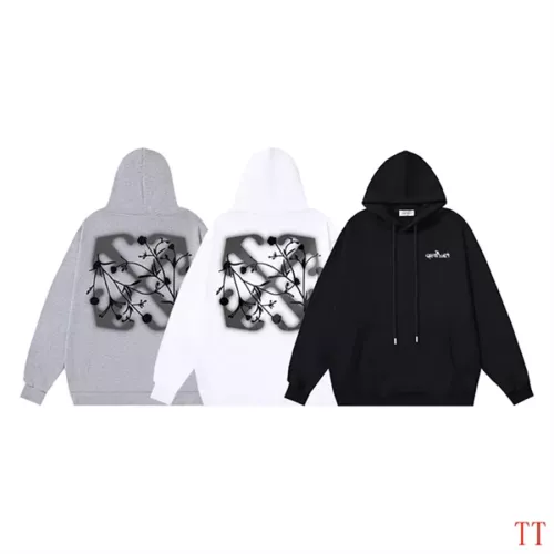 Replica Off-White Hoodies Long Sleeved For Unisex #1361081 $48.00 USD for Wholesale