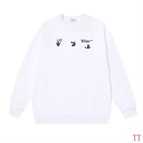 Replica Off-White Hoodies Long Sleeved For Unisex #1361117 $45.00 USD for Wholesale