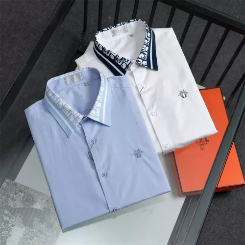 Replica Christian Dior Shirts Long Sleeved For Men #1361587 $48.00 USD for Wholesale