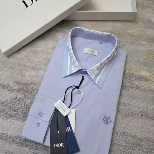 Replica Christian Dior Shirts Long Sleeved For Men #1361587 $48.00 USD for Wholesale