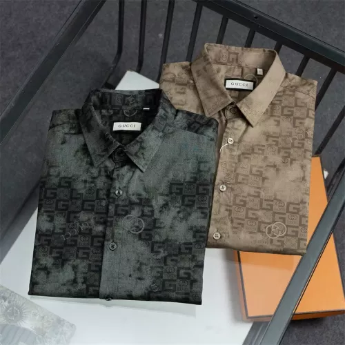 Replica Gucci Shirts Long Sleeved For Men #1361590 $48.00 USD for Wholesale