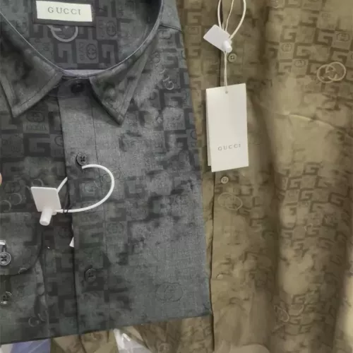 Replica Gucci Shirts Long Sleeved For Men #1361590 $48.00 USD for Wholesale