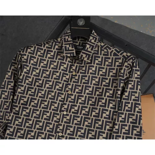 Replica Fendi Shirts Long Sleeved For Men #1361600 $40.00 USD for Wholesale