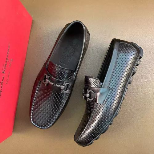 Cheap Salvatore Ferragamo Leather Shoes For Men #1361610, $$88.00 USD On Salvatore Ferragamo Leather Shoes
