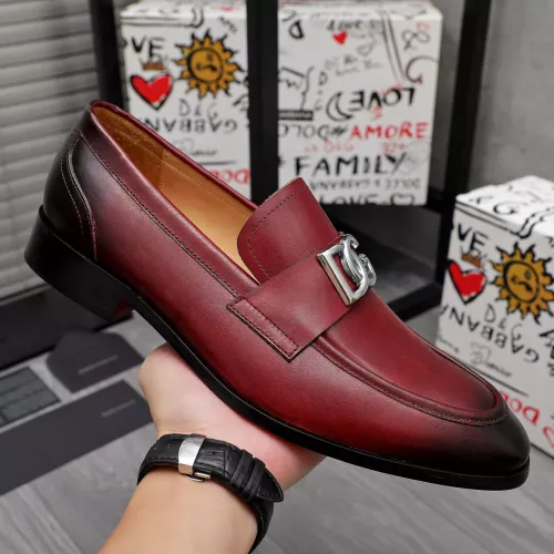 Replica Dolce & Gabbana D&G Leather Shoes For Men #1361739 $96.00 USD for Wholesale