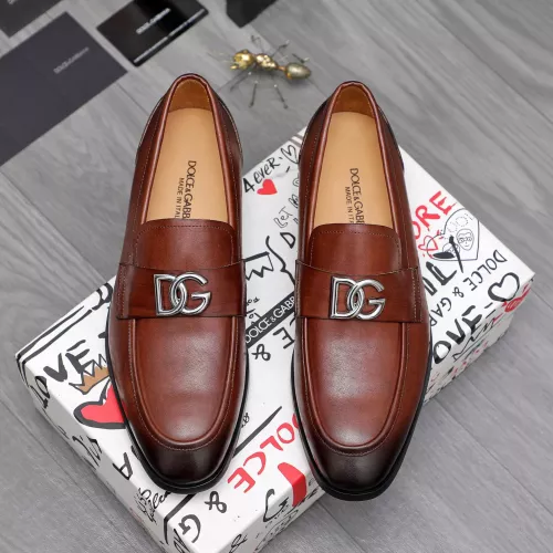 Replica Dolce & Gabbana D&G Leather Shoes For Men #1361740 $96.00 USD for Wholesale