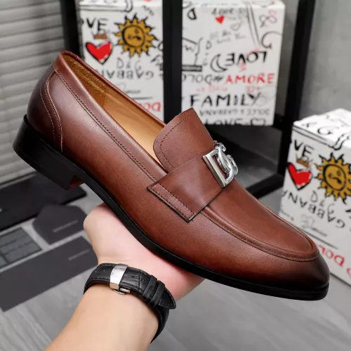 Replica Dolce & Gabbana D&G Leather Shoes For Men #1361740 $96.00 USD for Wholesale