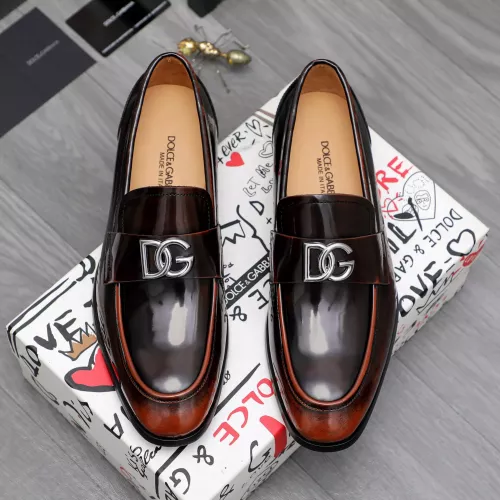 Replica Dolce & Gabbana D&G Leather Shoes For Men #1361741 $96.00 USD for Wholesale