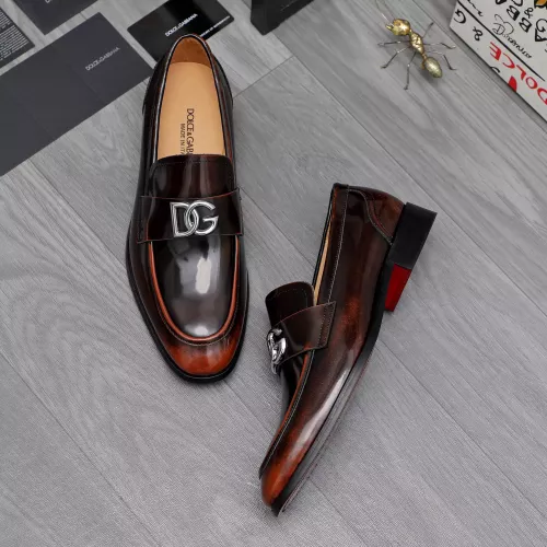 Replica Dolce & Gabbana D&G Leather Shoes For Men #1361741 $96.00 USD for Wholesale