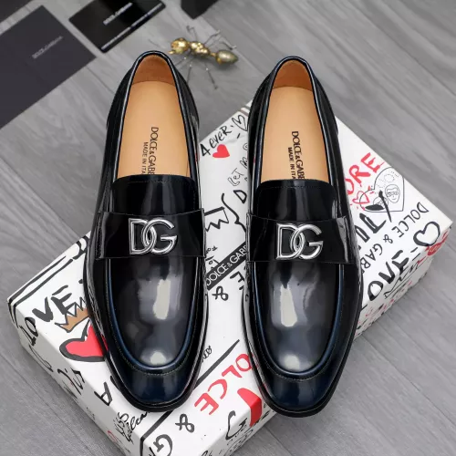 Replica Dolce & Gabbana D&G Leather Shoes For Men #1361742 $96.00 USD for Wholesale