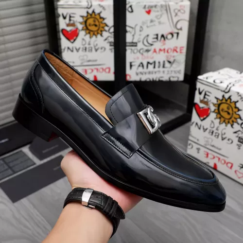 Replica Dolce & Gabbana D&G Leather Shoes For Men #1361742 $96.00 USD for Wholesale