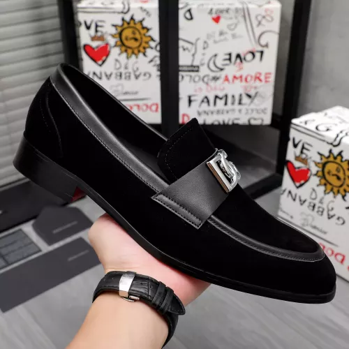 Replica Dolce & Gabbana D&G Leather Shoes For Men #1361744 $96.00 USD for Wholesale