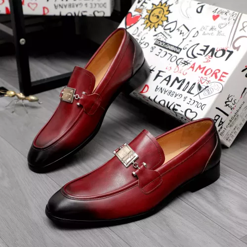 Cheap Dolce &amp; Gabbana D&amp;G Leather Shoes For Men #1361745, $$96.00 USD On Dolce &amp; Gabbana D&amp;G Leather Shoes