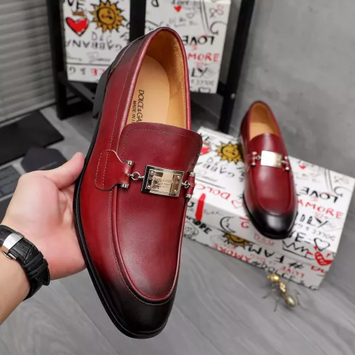 Replica Dolce & Gabbana D&G Leather Shoes For Men #1361745 $96.00 USD for Wholesale