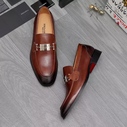 Replica Dolce & Gabbana D&G Leather Shoes For Men #1361746 $96.00 USD for Wholesale