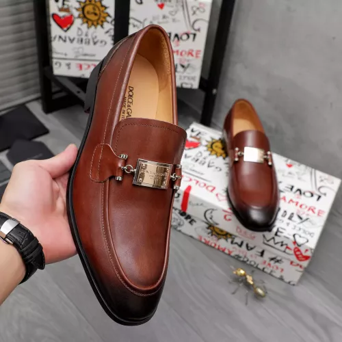 Replica Dolce & Gabbana D&G Leather Shoes For Men #1361746 $96.00 USD for Wholesale